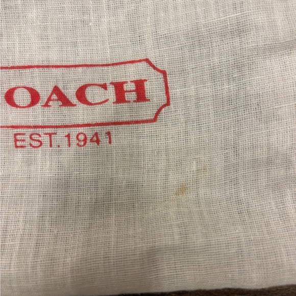 Coach White and Red Dust Bag - Picture 3 of 5